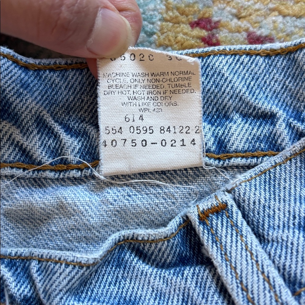 Vintage Orange Tab Levi’s 550 Relaxed Fit Student - Picture 7 of 7